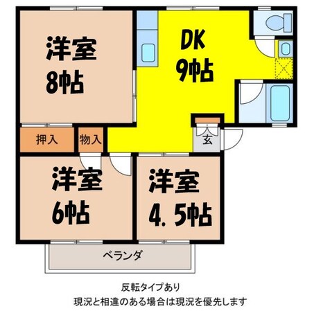 伊那市駅 徒歩28分 2階の物件間取画像